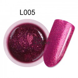 Gel UV / LED Soak Off SUGAR colorat cu sclipici 5gr Cod L005